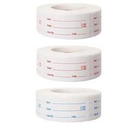 3 Rolls 1000 Pieces Removable Food Stickers, Food Freezer Lables Reminder Food Storage Labels Prep Canning Labels, for Jars, Pantry and Meal Containers