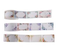 3 Rolls Blank Handwritten Food Labels and Freshness Dates | Coated Paper, Strong Stickiness, for Home Organisers and Refrigerator Storage on Plastic Containers