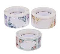 3 Rolls Blank Name Stickers Rolls Coated Paper Labels for Freezer | Strong Stickiness, Identify Items and Organize Pantry Boxes, Plastic Containers, Home Organizers, Parents