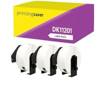 3 Rolls Compatible DK-11201 Address Labels, 29 x 90 mm, 400 Labels/Roll, White - Bulk Pack - for Brother P-Touch QL-500 to QL-1060N