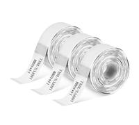 3 Rolls Compatible with D30/P11/HP1 Transparent Thermal Label Paper, 14 x 40 mm, Waterproof self-Adhesive Label Tape, Printable barcodes, Home and Office use (180 Labels/roll)