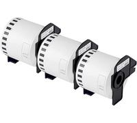 3 Rolls DK-22205 Continuous Paper Label Sticker 62mm(W) x 30.48m(L), for Brother QL Label Printer QL-500 550 570 650TD 700 710W 720NW 800 810W 820NWB 1050 1060N 1100 1110NWB, Black On White