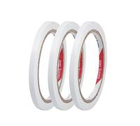 3 Rolls Double Sided Tape Craft, 6mm x 15Metre Double Side Tapes Adhesive Sticky, Multipurpose Clear Adhesive Double-Sided Tape for DIY Cards Gifts Photos Wallpaper Crafts Ribbon Event Decorations