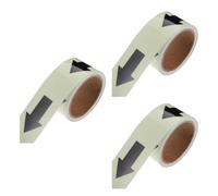 3 Rolls Glow in Dark Guiding Tape, PVC Luminous Roll 500x5x0.2cm | Bright Green Finish, Good Adhesion, Indoor Outdoor Durability, for Doors, Stair Treads, Parking Lots
