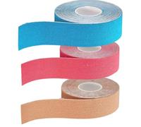 3 Rolls Kinesiology Tape - 2.5cmX5m Waterproof Athletic Physio Muscles Strips | Elastic Sports Tape Muscle P-ain Relief and Joint Support, Breathable, for Shoulder, Ankle, Elbow, Wrist, Knee Support