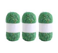 3 Rolls Knitting Yarn Rainbow Color Dots Mohair Yarn Soft Comfortable Crochet Thread Knitting Accessories for Craft