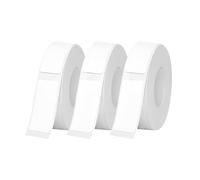3 Rolls Label Maker Tapes, 40x12mm Thermal Paper Self-Adhesive Waterproof Pre-Cut Printer Paper Sticker Labeling Tape for D30, P15, Q1, HP2 Label Printer(White)