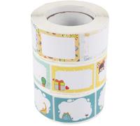 3 Rolls Name Label Decals Self Adhesive Paper for Cups Lunch Boxes