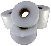 3 Rolls Of 4" Wide Clear Polythene Layflat Tubing - 336 Metres Per Roll - Strong 250 Gauge Transparent Plastic Lay Flat For Packing Packaging Storage Bags