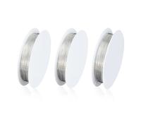 3 rolls of jewelry wire, craft wire, metal jewelry wire, hand decoration rope, flower arrangement metal rod, suitable for weaving, gardening, packaging, etc.