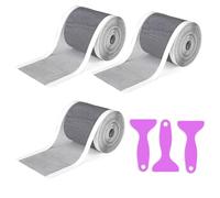 3 Rolls Of Long Floor Drain Stickers, Shower Drain Cover, Shower Drain Cover, Shower Hair Extension, Shower Drain Hair Extension Net Sticker, Glue On The Drainage Filter