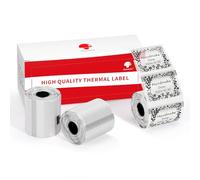 3 Rolls of Phomemo 40x30mm Silver Glitter Self-Adhesive Direct Thermal Labels Paper for Phomemo M110 M221 M220 M120 M200 M108 Label Printers