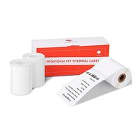 3 Rolls of Phomemo m110 Printer Labels, 50x80 mm Self-Adhesive Direct Thermal Labels, Thermal Printer Label for Phomemo M110 M108 M220 M221 M150 M100 M250 Label Maker, for Barcode, Address, Clothing