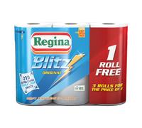 3 Rolls Of Regina Blitz 3ply Kitchen Paper Towels - 70 Sheets Per Roll
