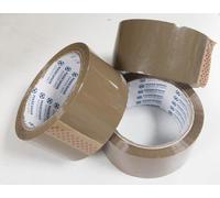 3 Rolls Parcel Tape General Purpose Packing with Low Noise - 48mm x 60m, Brown Tape for Packing Boxes, Packaging Tape for Moving House (Pack of 3 - Brown) (3 Pack)