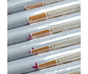 3 Rolls Rasch Childrens Wallpaper Light Grey Hot Pink Stars Kids Smooth Bedroom