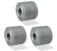 3 Rolls Rat Mesh, Rodent Proofing Wire Metal Mesh to Block Rats, Mice & Rodents, for Filling in Gaps & Vents Around Home & Garden, 6m x 75mm/Roll