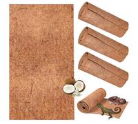 3 Rolls Reptile-Terrarium-Substrate Tortoise Bedding & Reptile Carpet Coconut Fiber - Natural Terrarium Liner Bedding for Bearded Dragon, Leopard Gecko, Iguana, Lizard, Snake, Turtle（50 * 30cm）