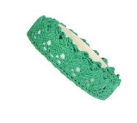 3 Rolls Self-Adhesive Lace Ribbon 16 mm x 2 Yards, Plain Lace Trim for Scrapbooking, Vintage Crochet Lace Decorative Ribbon for DIY Crafts Gift Wrapping Wedding Decoration Fabric Border, Dark Green