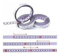 3 Rolls Self Adhesive Tape Measure Metric Scale Miter Track Tape Steel Workbench Ruler Adhesive Backed Sticky Measuring Tape for T-Track Router Table Band Saw (2 Mtr) Woodworking
