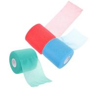 3 Rolls Sponge Athletic Wrap for Sports Shock Absorption | Elastic Film Format, Wound Protection Use, Badminton Racket Damping, Football Wrist Application, Outdoor Training