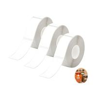 3 Rolls Thermal Label Maker Tape, 12x40mm Adhesive White Label Paper, Waterproof Self-Adhesive Name Stickers, Waterproof Anti-Oil Tear-Resistant for Mainstream non-encrypted portable label printers