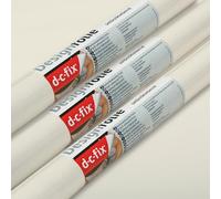 3 Rolls Vinyl Warehouse 90cm x 2.1m d-c-fix Gloss Magnolia Sticky Back Vinyl Furniture Wrap 5365