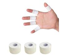 3 Rolls White Zinc Oxide Tape - 1.25 x 10m Self Adherent Cohesive Tape, Healthcare Sports Strapping Tape Rolls - Long Strong Rigid Latex Free Athletic Tape for Boxing, Physio Injury.