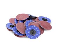 3 Roloc Aluminum Oxide Quick Change Sanding Discs 40 Grit - 25 Pack by Black Hawk