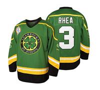3 Ross The BOSS Rhea St John's Shamrocks Jerseys with EMHL Patch Hockey Jersey for Men, 3green, Large