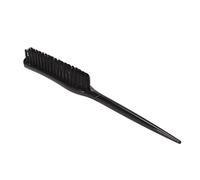 3 Row Rat Tail Styling Comb, Nylon Add Volume Hair Teasing Brush Root Lifter Comb Calp Massage Back Combing Brush for Detangling Defining Curls Sectioning Hair (Black)