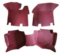 3 Row Seats Car Floor Mats Carpet For Infiniti QX80 Y62 2017-2023(Wine red)