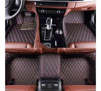 3 Row Seats Custom Car Floor Mats Carpet For Infiniti QX80 Y62 2017-2023(Black red)
