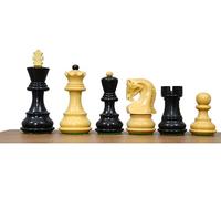 3" Russian Zagreb Chess Pieces Set Only - Luxury Unique Chess Set In Ebonized Wood - Best Gift For Her Or Him -Chess Moscow