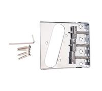 3-Saddles Electric Guitar Bridge Replacement Vintage Guitar Bridge With Screws Electric Guitar Accessory 3 Brass Saddles Bridge Guitar Pickup Bottom Frame Guitar Part And Accessory