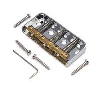 3-Saddles Guitar Bridge Vintage Brass Guitar Bridge Saddles Set for Tele Style Electric Guitar