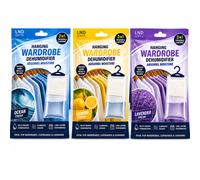 3 Scented Wardrobe Dehumidifiers Lavender Lemon