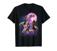 3 Sea Turtles Howling At The Moon Funny Pet Turtle Tortoise T-Shirt