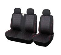 3 Seat For Kia For Rio 2009 Universal Car Seat Covers Van 2+1 Truc Seat Protective Front Seat Covers(Football print)