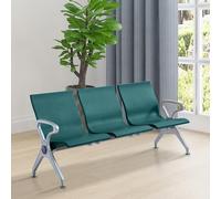 3-Seat Office Reception Chairs with Armrests & High Back - Comfortable Waiting Room Bench for Airports Hospitals Lounges & Banks - Ideal Guest Seating Solution