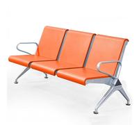 3-Seat Reception Bench with Armrests Polyurethane for Bank Hospital Salon Airport - Stylish Waiting Area Furniture