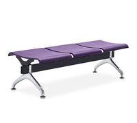 3-Seat Waiting Room Bench - Office Guest Reception Seating for Clinics, Airports, Hospitals, Salons, and Banks