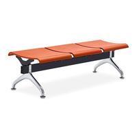 3-Seat Waiting Room Bench - Office Guest Reception Seating for Clinics, Airports, Hospitals, Salons, and Banks