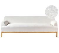 3 Seater Boucle Sofa Off-White SOSJO