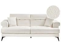 Sofa 3 Seater SKIVE Boucle White
