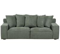 3 Seater Chenille Sofa Green VISKAN