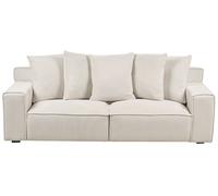 3 Seater Chenille Sofa Off-White VISKAN
