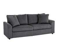 3 Seater Corduroy Sofa Jumbo Cord Upholstered Living Room Couch Modern Beige