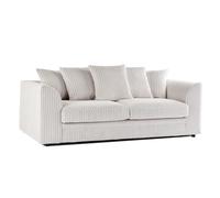 (3 Seater, Cream) Jumbo Cord Scatter Back Sofas in Premium Fabric