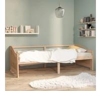 Vidaxl 3-seater Day Bed Solid Pinewood 90X200 Cm, Brown